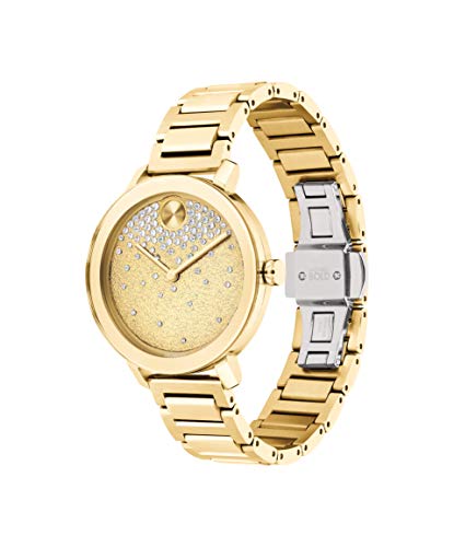 Movado Bold Evolution Women s Swiss Qtz Stainless Steel and Bracelet Casual Watch, Color: Yellow Gold (Model: 3600705)