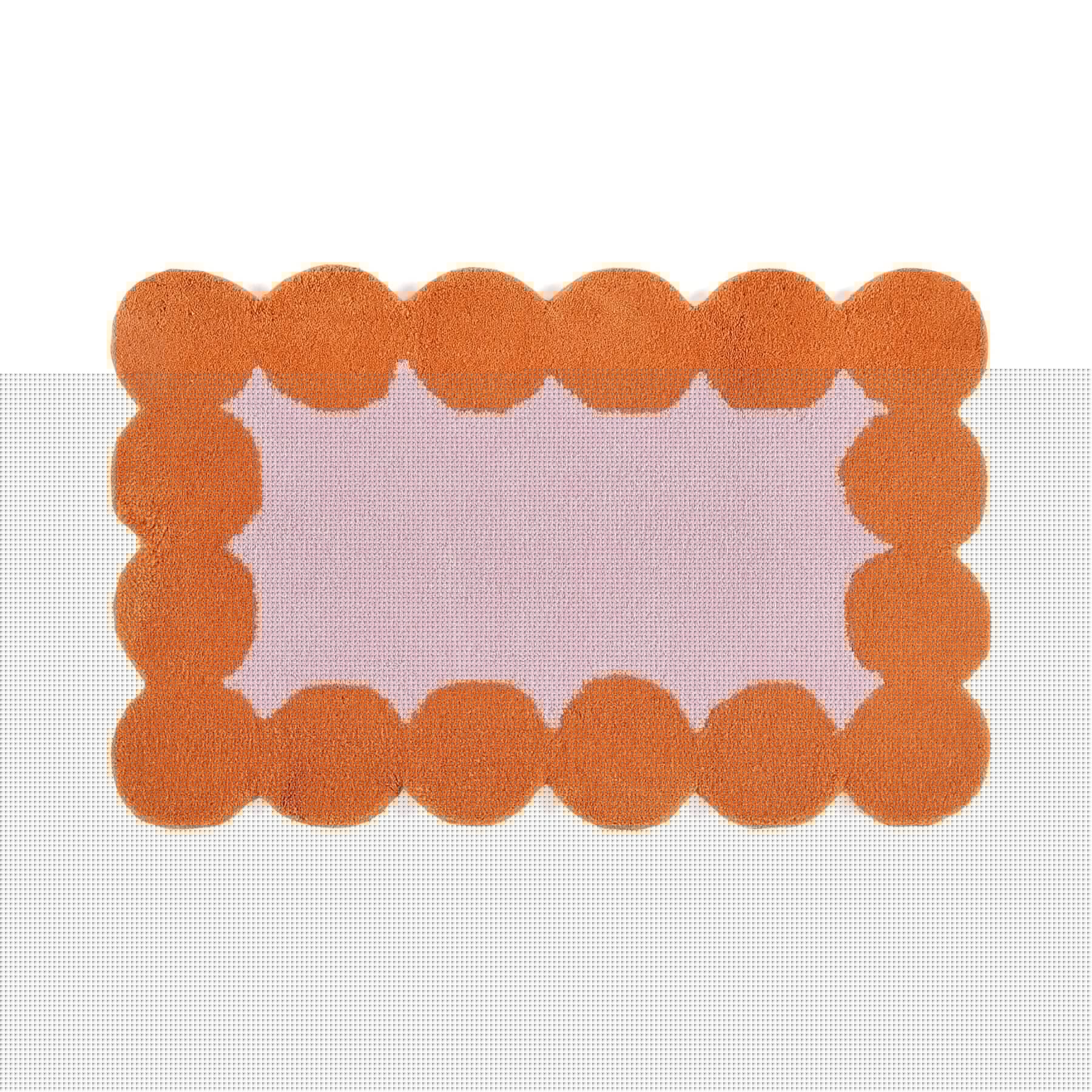 Dots Frame Mat 800 X 500 Pink X Orange